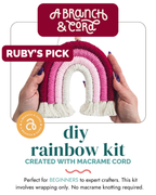DIY Macrame Rainbow Kit – Fun, Giftable Craft for All Ages