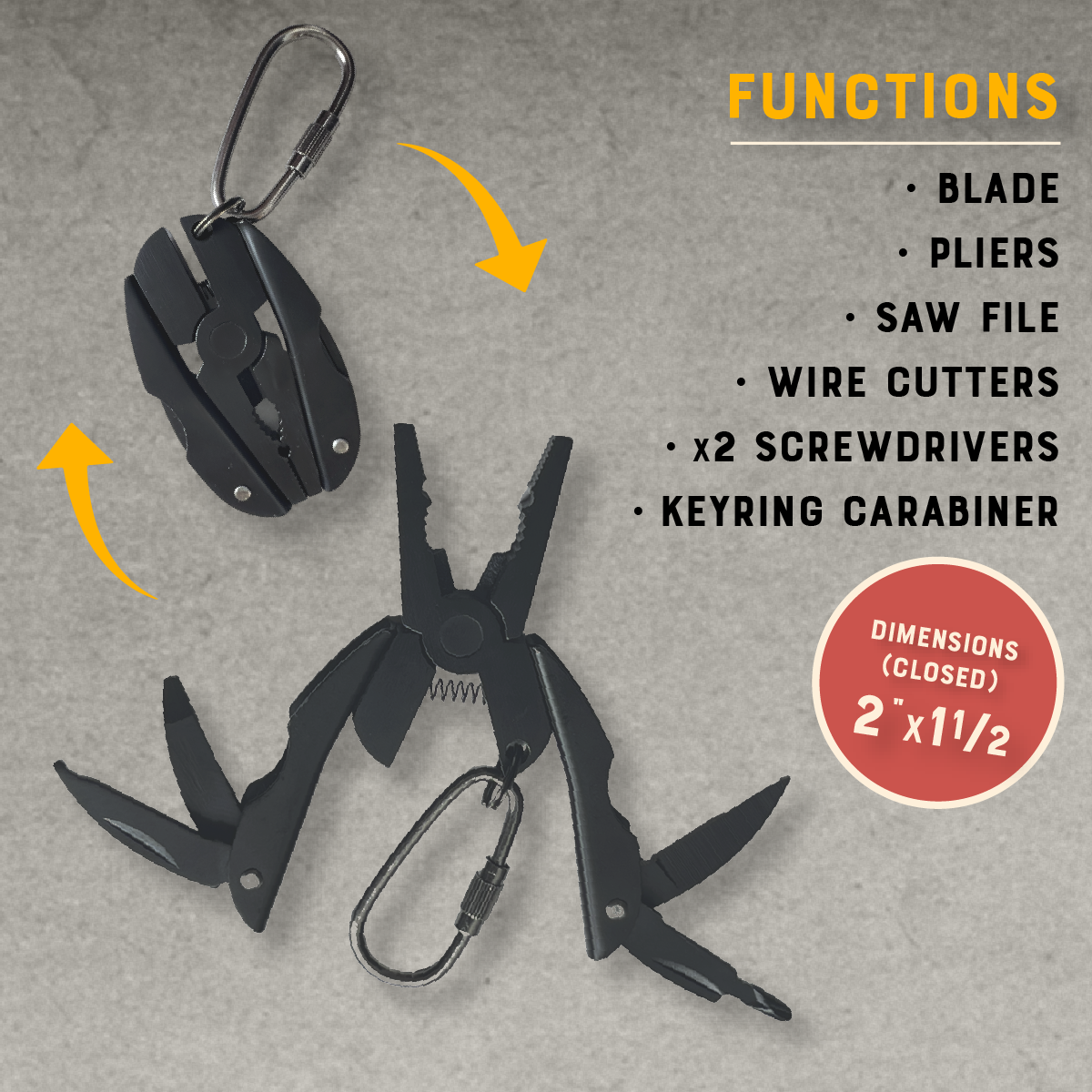 Beetle Mini Pliers – Keychain Multi-Tool