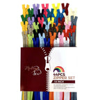 Zipper Sets – 44 pcs/box – 22 colors – Large 18in