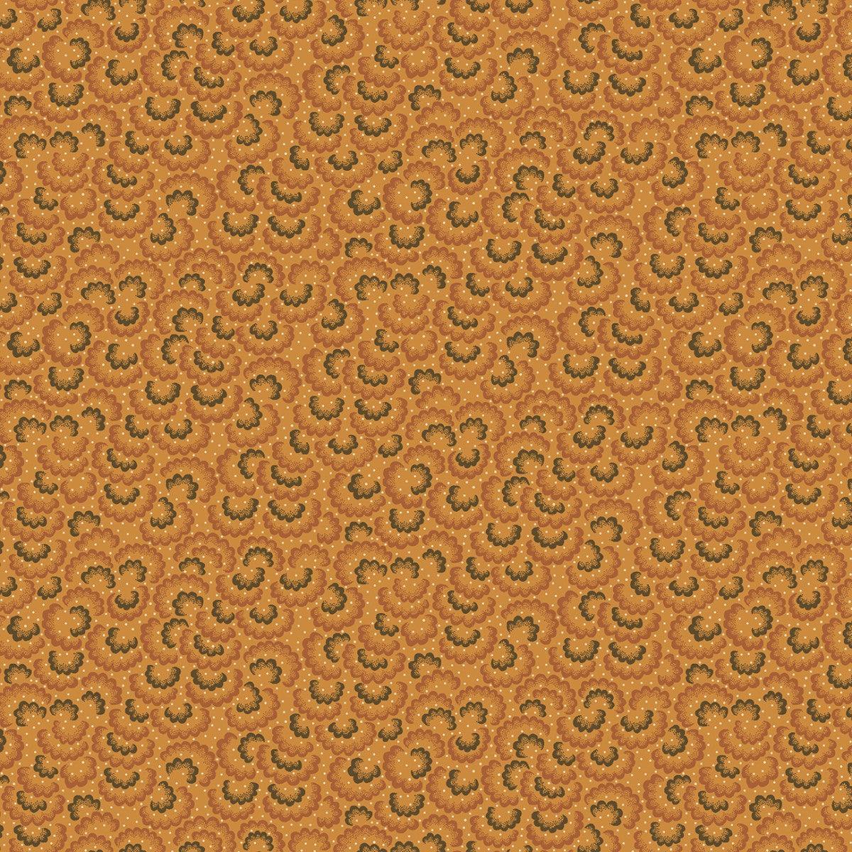 Scalloped Crescents - Pumpkin fabric from Every Heart Beats True