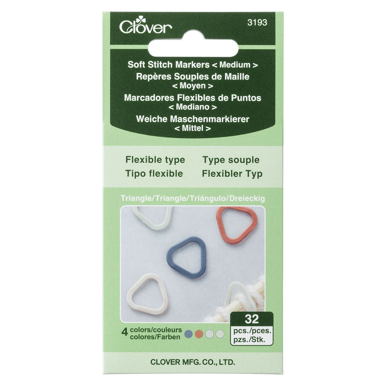 SOFT STITCH MARKERS TRIANGLE MEDIUM