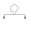 SHADE TREE WITH CLIPS 6IN