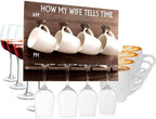 How My Wife Tells Time Wooden Wine Rack