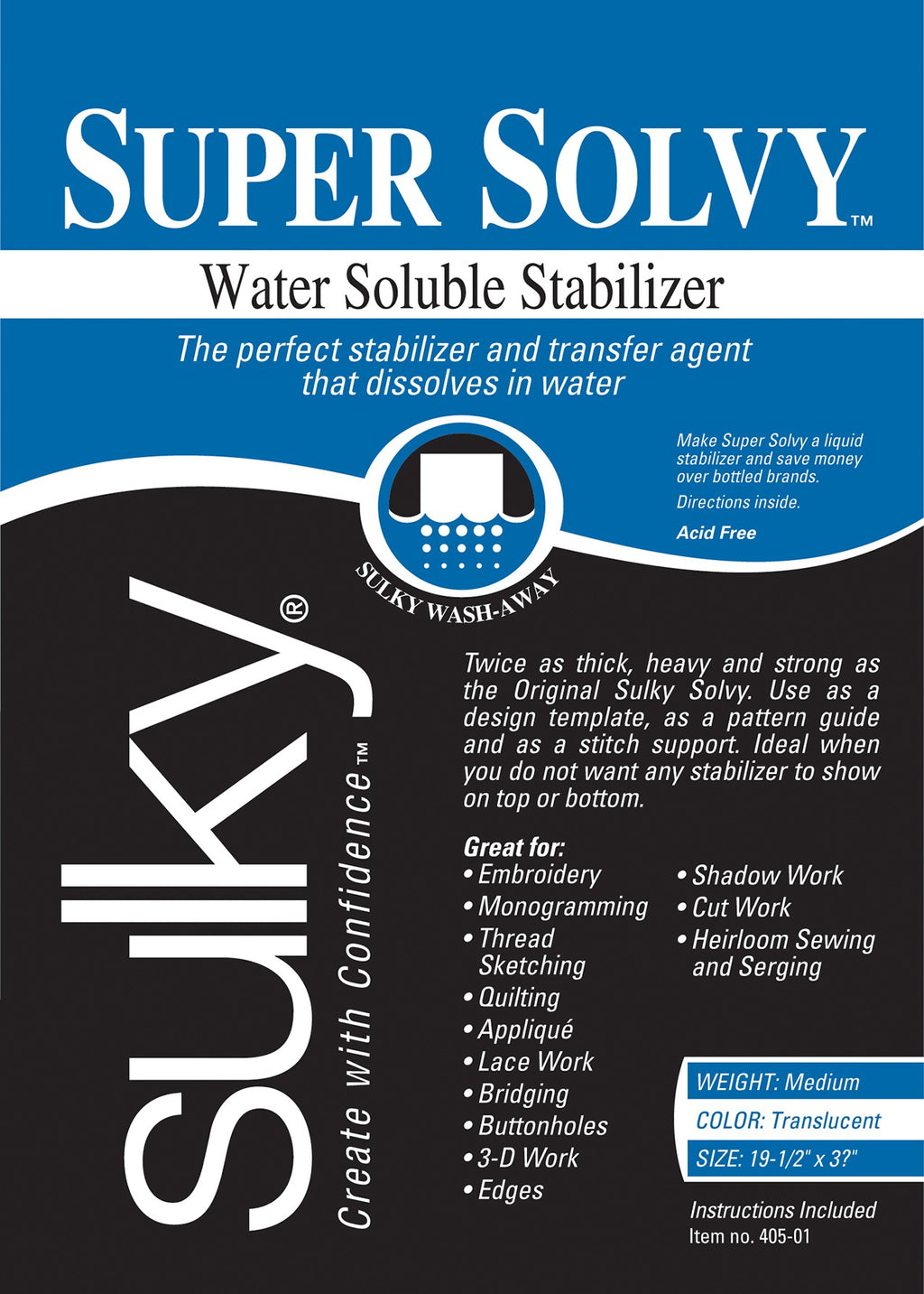 SOLVY SUPER 12IN X 9 1/2YD