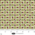 Blank Quilting Lake Night Serenade Ladybug Check green fabric 4301-60