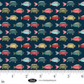 Blank Quilting Lake Night Serenade Tiny Fish navy fabric 4307-77