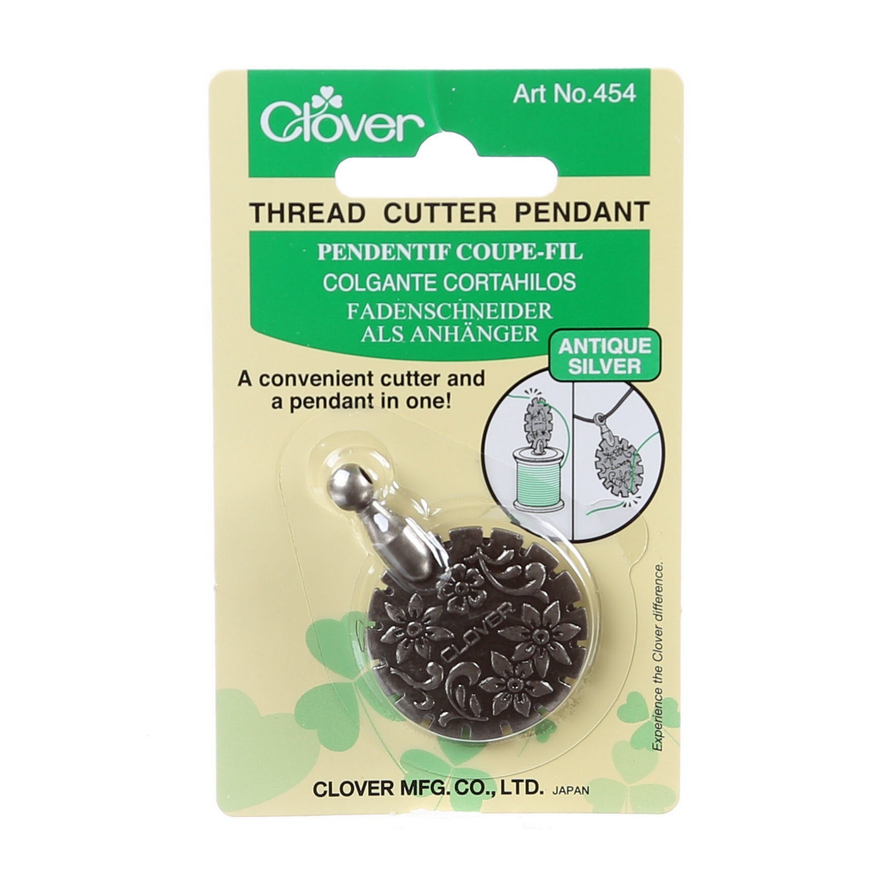CUTTER THRD PENDANT ANT SLVR