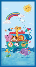 Blank Quilting Noah and Friends cobalt 24-inch fabric panel 4588P-77