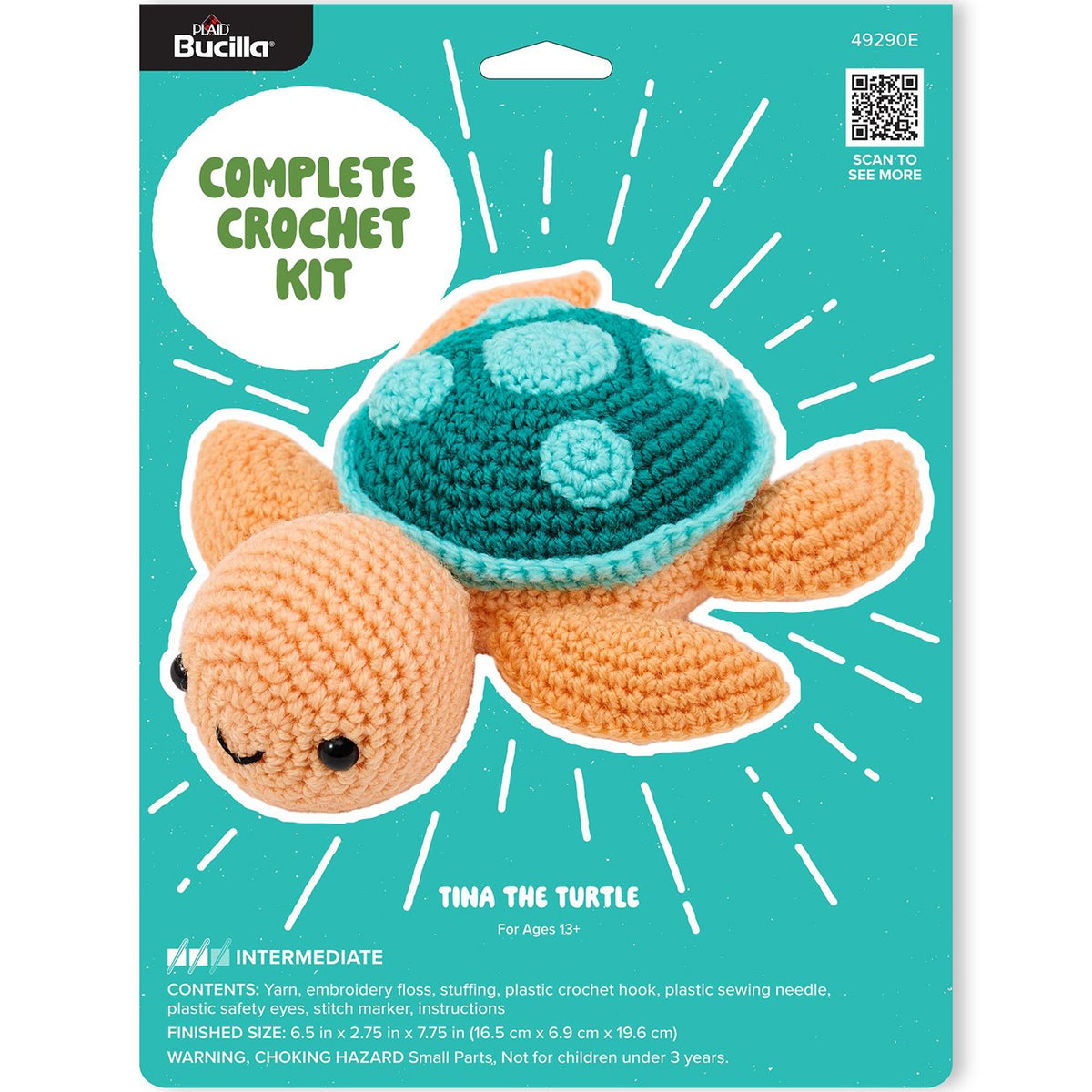 BUCILLA AMIGURUMI KIT - TINA THE TURTLE