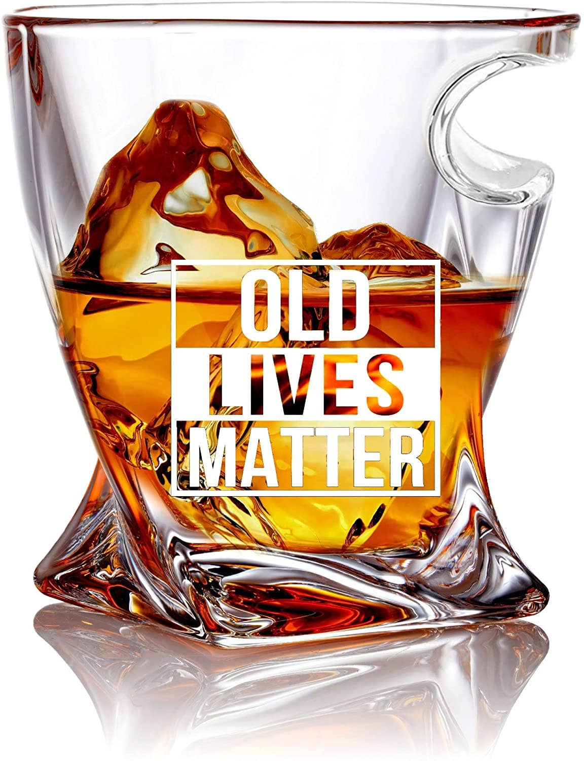 Bezrat Old Lives Matter Whiskey Glass – 2Pk