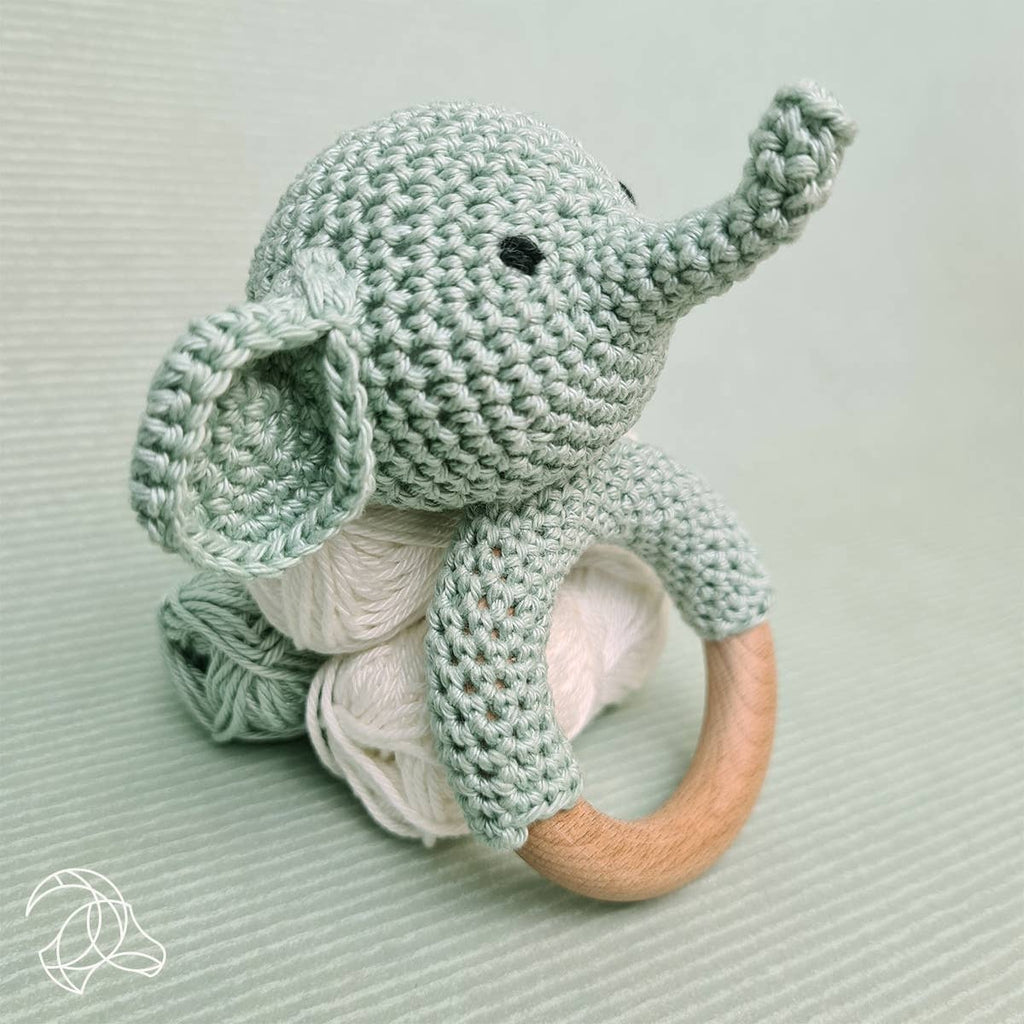 DIY Crochet Kit – Rattle Elephant