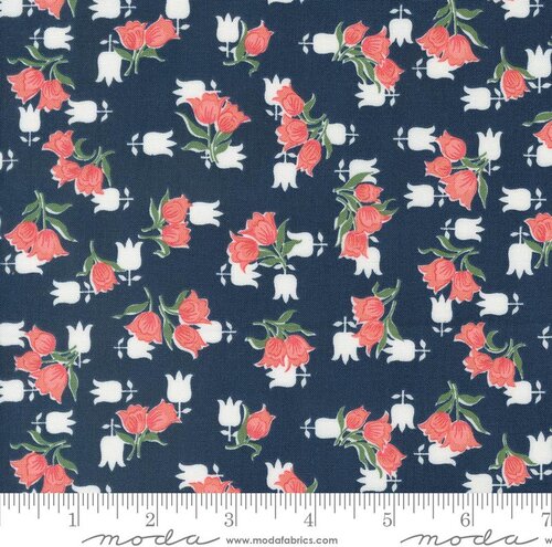 Rosemary Cottage - Navy quilting fabric