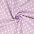 Bamboo Rayon Cotton Fabric – Polka Dot Lilac