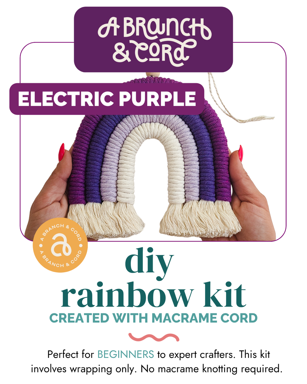 DIY Macrame Rainbow Kit – Fun, Giftable Craft for All Ages