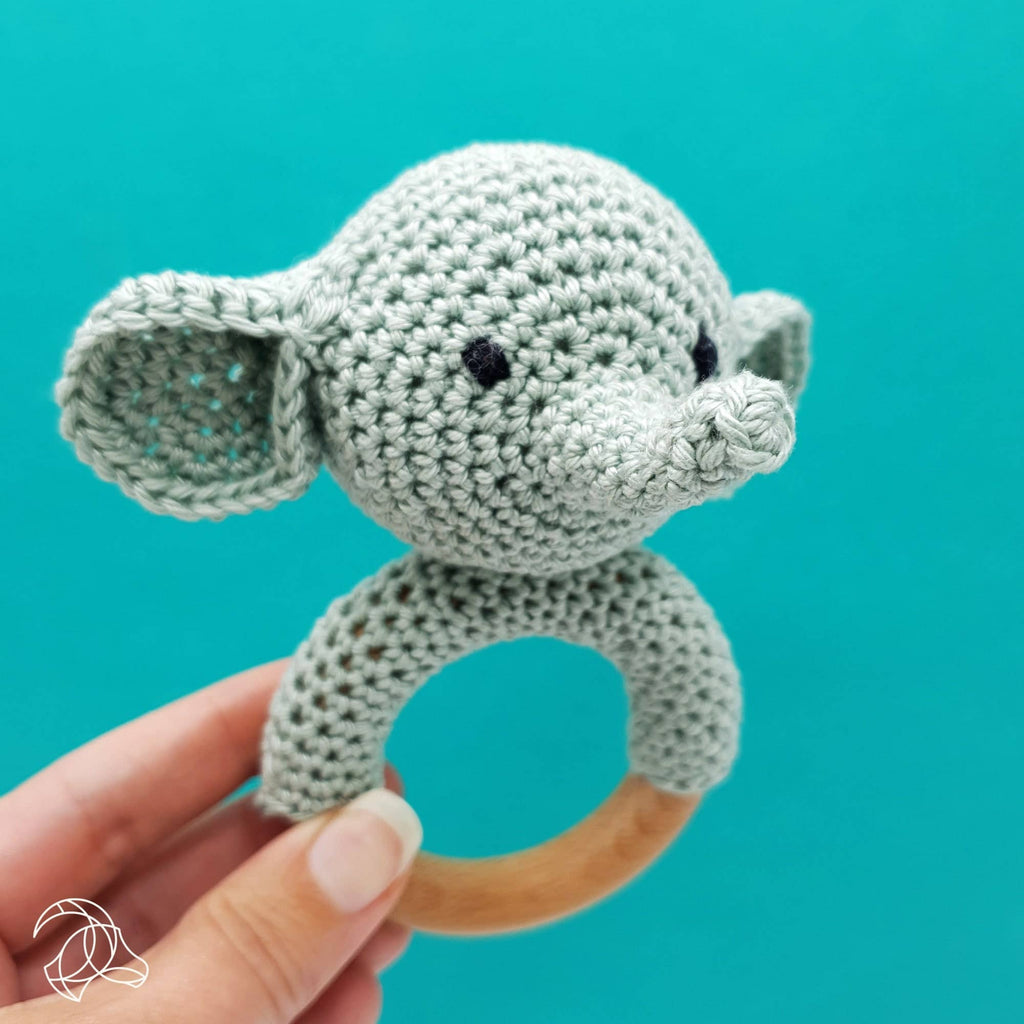 DIY Crochet Kit – Rattle Elephant