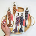 Macrame Keychains – Neutrals (5) Pack