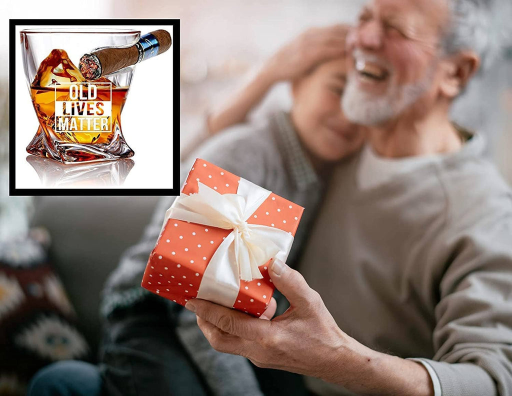Bezrat Old Lives Matter Whiskey Glass – 2Pk