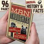 Curious Man Thoughts Gift Books – Funny Men's Gifts