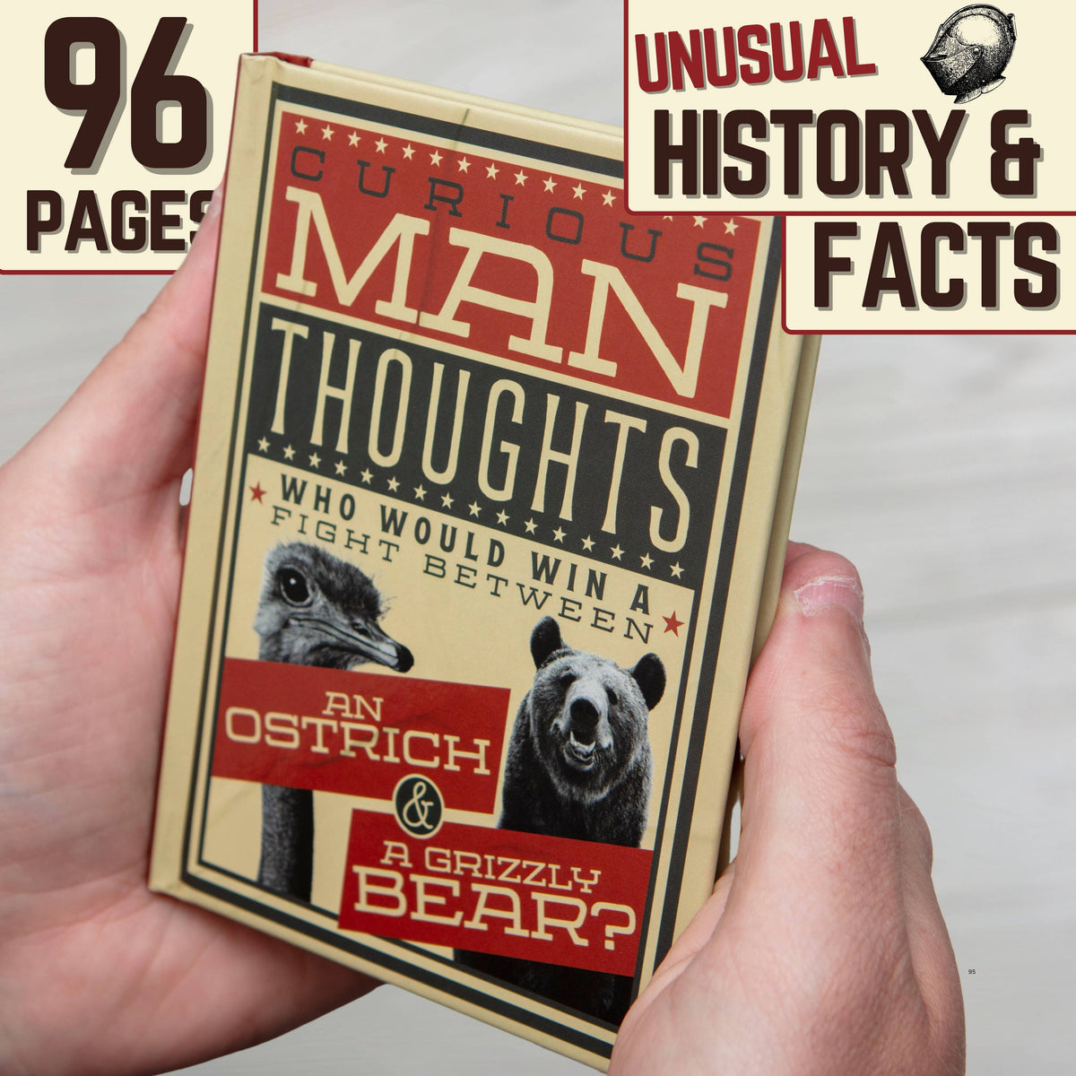 Curious Man Thoughts Gift Books – Funny Men's Gifts