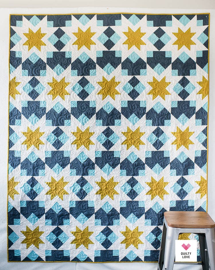Christmas Night Stars Quilt Kit