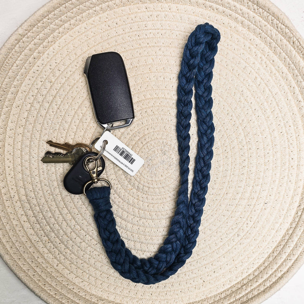 Macrame Lanyard – Boho ID Badge Holder & Keychain Accessory