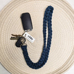 Macrame Lanyard – Boho ID Badge Holder & Keychain Accessory