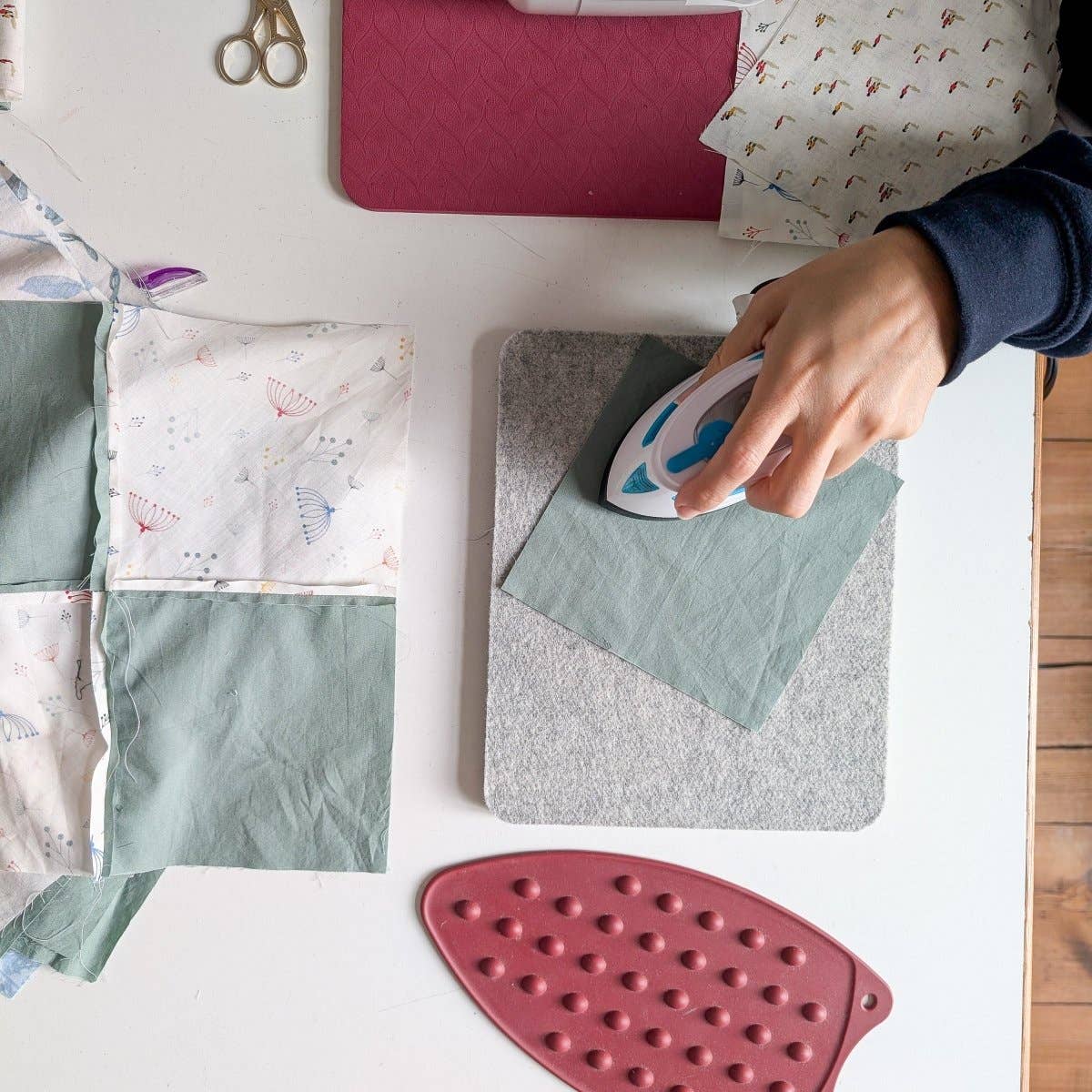 Mini Desk Top Wool Pressing Mat - 9" x 11"