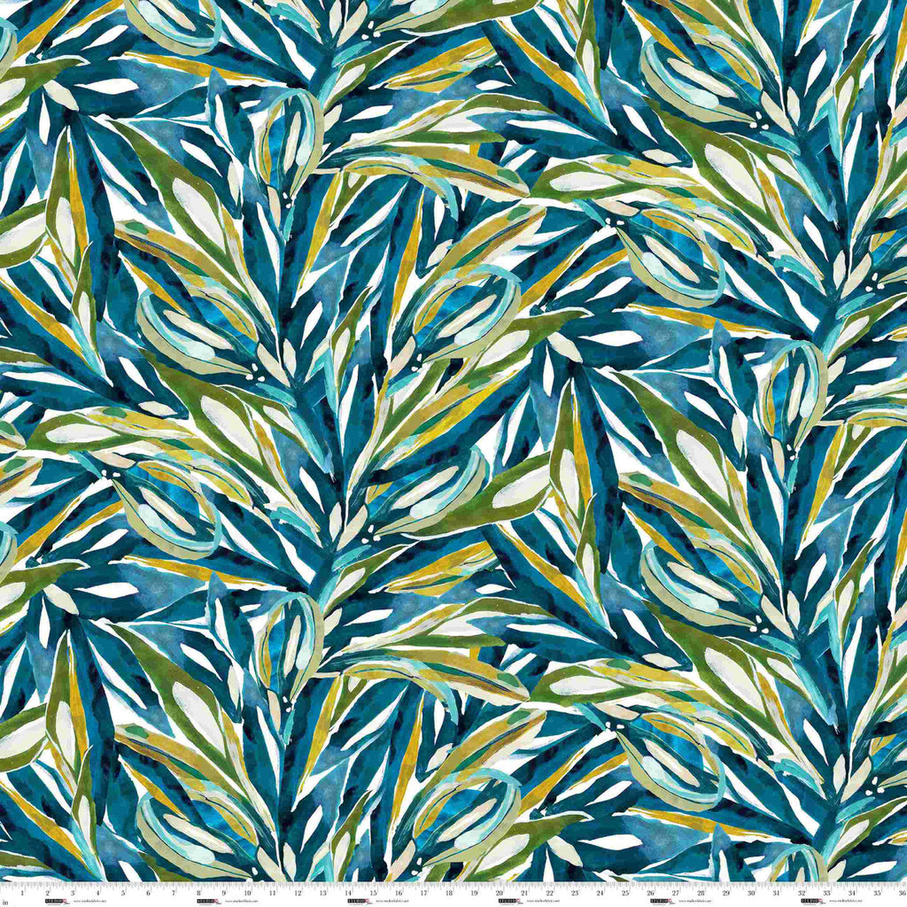 Leaf Allover - Turquoise