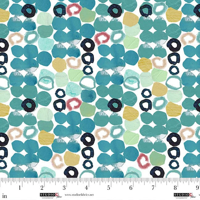 Polka Dot Abstract - Jade