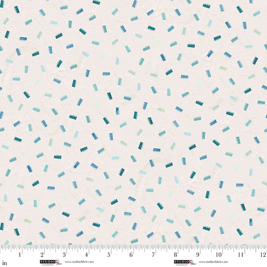 Thick Paint with Confetti - Cream