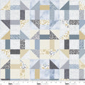Churndash Cheater Quilt - Steel Blue