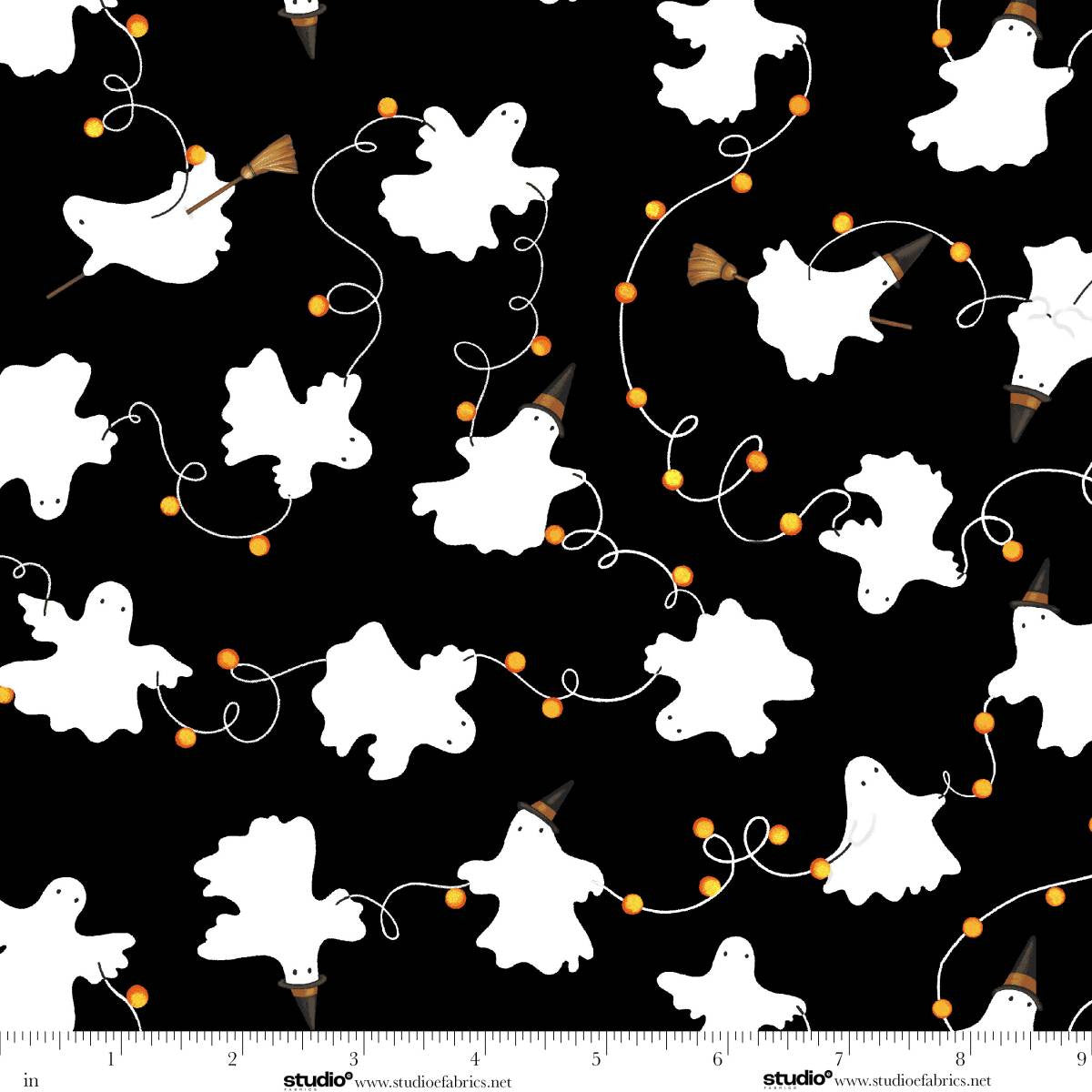Ghosts and Lights Allover - Black
