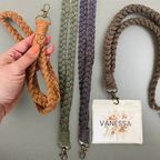 Macrame Lanyard – Boho ID Badge Holder & Keychain Accessory