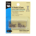 HOOKS EYES & LOOPS NKL SZ1 14CT