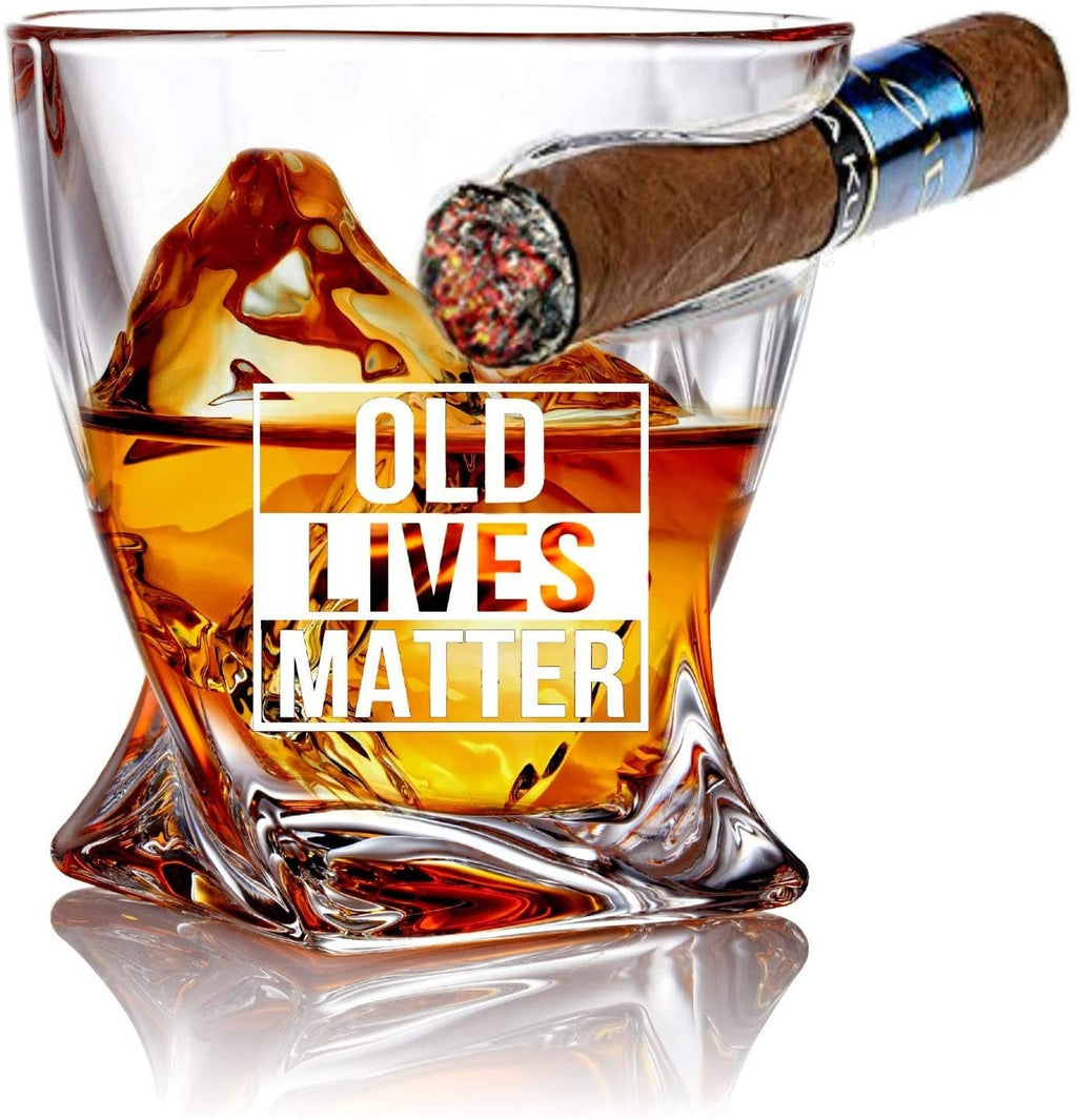 Bezrat Old Lives Matter Whiskey Glass – 2Pk