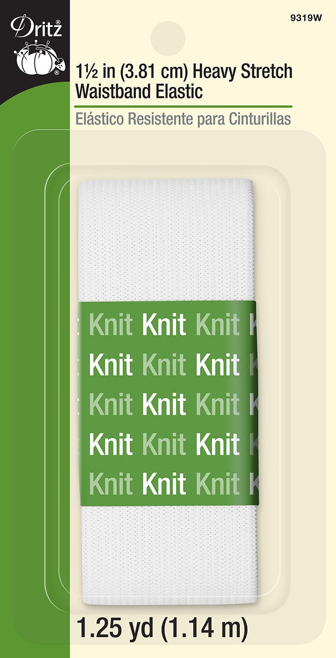 ELASTIC HVY STRETCH WAIST 1.5IN X 1.25YD