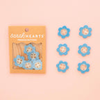 Blue Daisy Large 1" Buttons