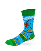 I'm No Weatherman But You Can Expect A Few Inches Tonight Men's Novelty Crew Socks