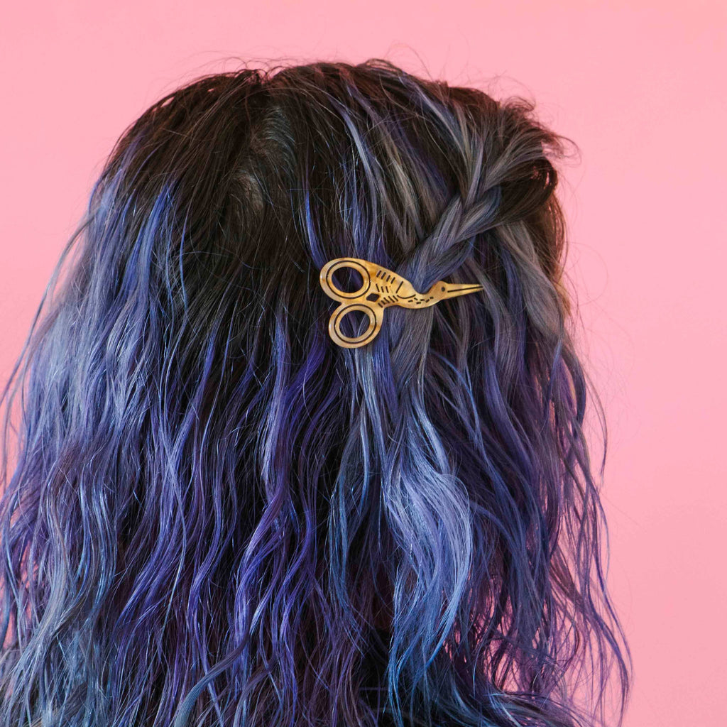 Stork Scissors Hair Clip