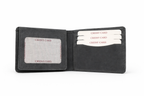 Men’s Full-Grain Crazy Leather Bifold Wallet with ID Window