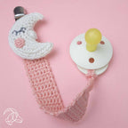 DIY Crochet Kit – Pacifier Clip Moon