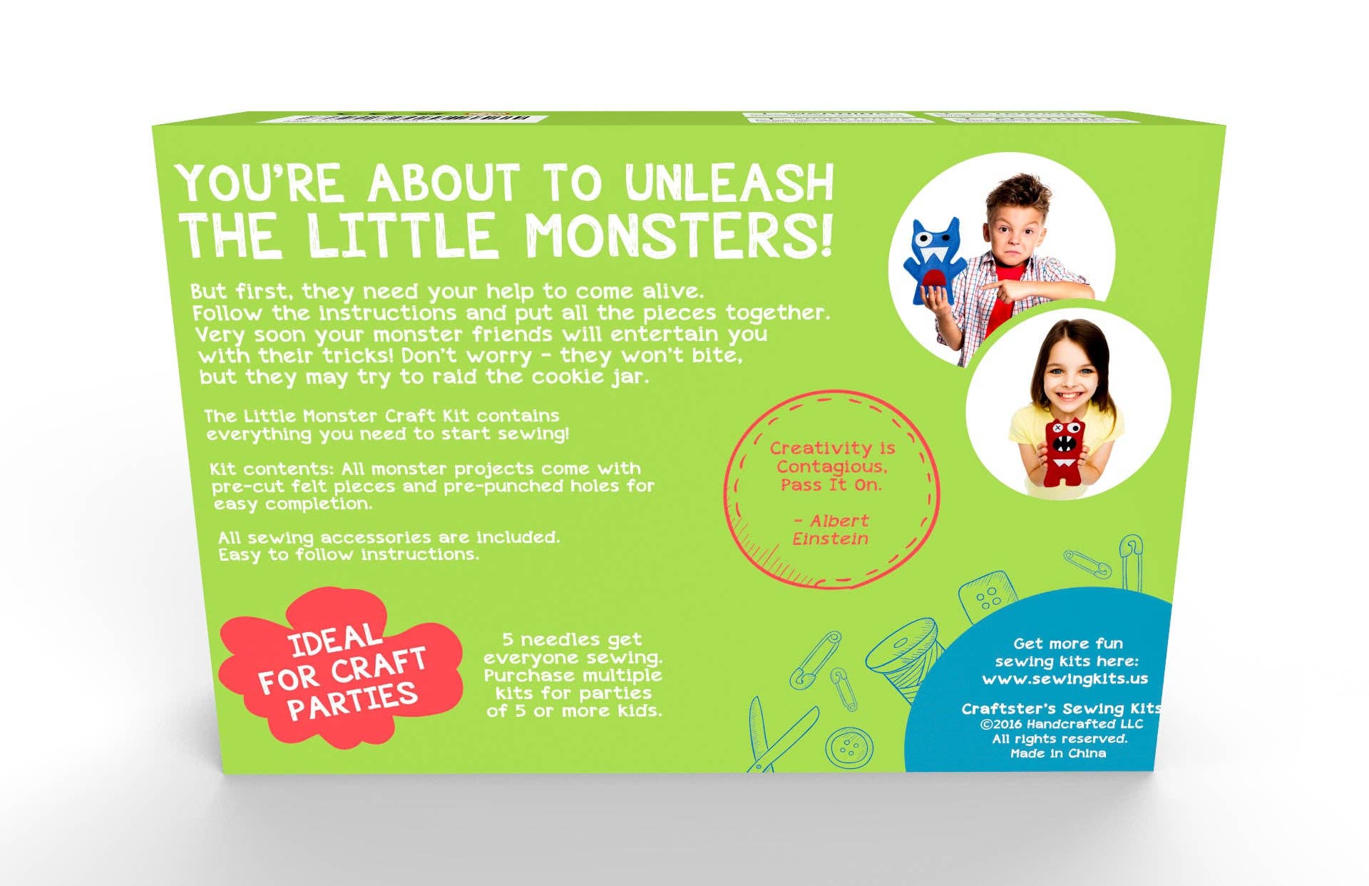 Little Monsters Sewing Kit