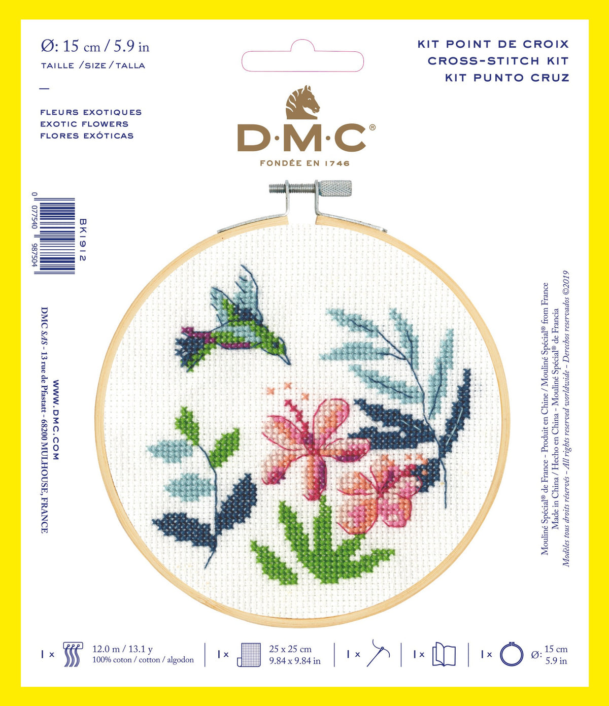 STITCH KIT XS- EXOTIC FLOWERS