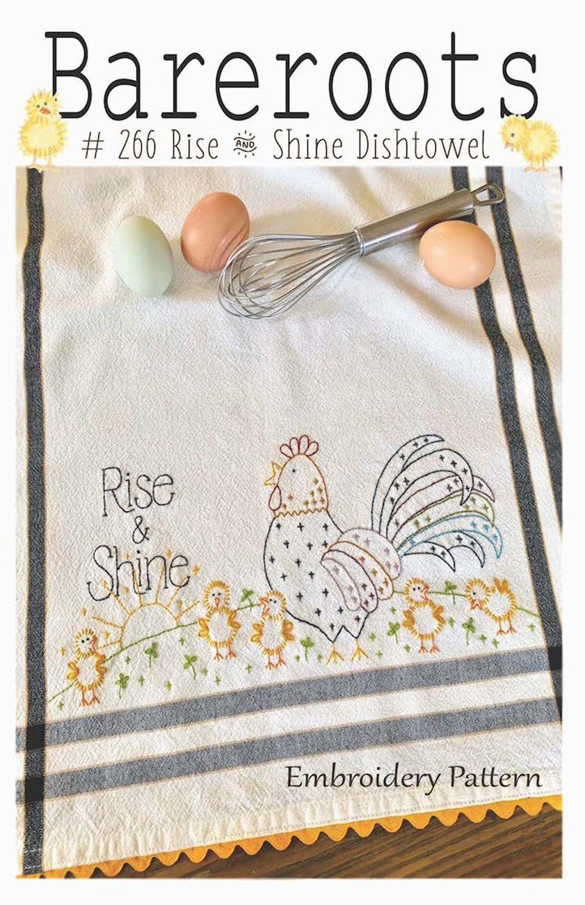 RISE AND SHINE EMBROIDERY TOWEL PATTERN