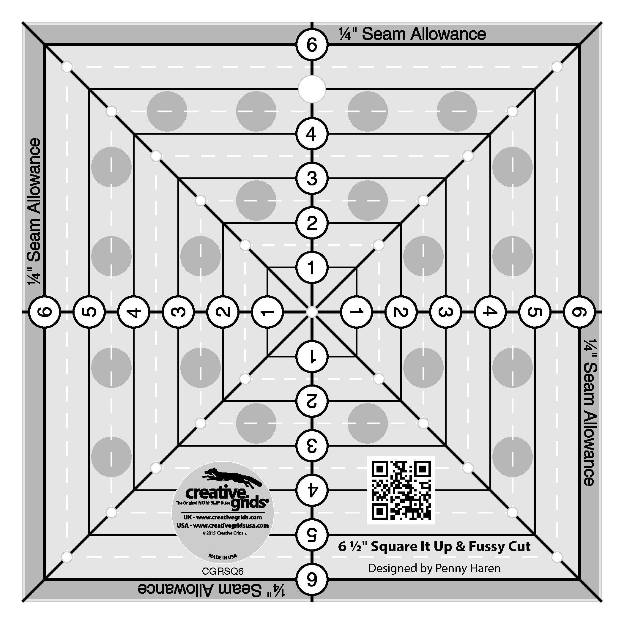 RULER CGR 6-1/2IN SQUARE IT UP