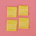 LOVE IN EVERY STITCH QUILT LABELS