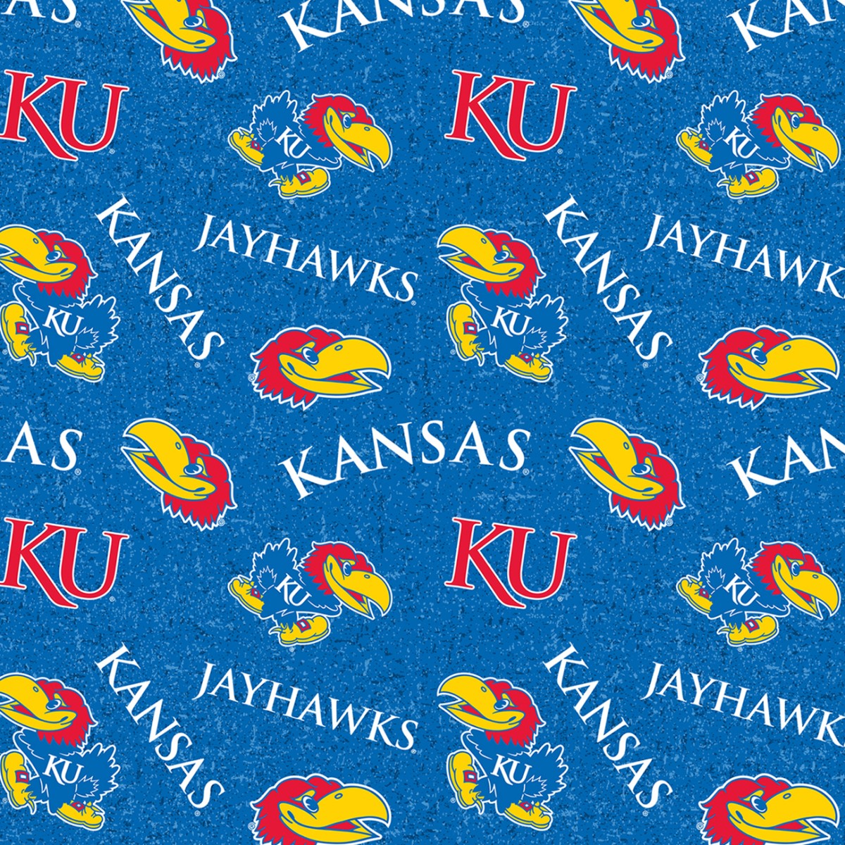 Kansas Jayhawks Cotton Fabric