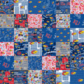 Kansas Collegiate Cheater Cotton Fabric