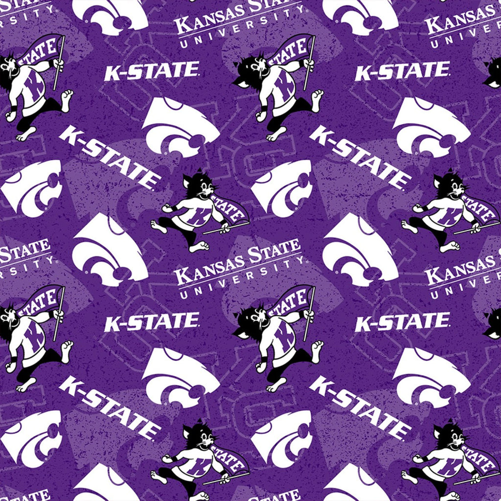 Kansas State Wildcats Cotton Fabric