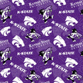 Kansas State Wildcats Cotton Fabric